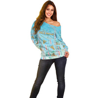 Custom Hawaii Surfing Off Shoulder Sweater He'e Nalu