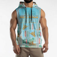 Custom Hawaii Surfing Sleeveless Hoodie He'e Nalu