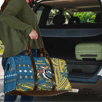 Nauru Christmas Travel Bag Frigatebird Bird Santa Tribal Waves DT05 - Polynesian Pride
