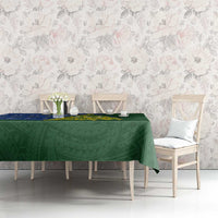 Solomon Islands Christmas Tablecloth Seashell Xmas Tree Tribal Waves - Polynesian Pride