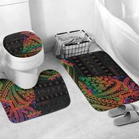 New Caledonia Christmas Bathroom Set Seashell Xmas Tree Tribal Waves - Polynesian Pride