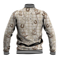 Hawaii Palaka Cowboy Baseball Jacket Shell Maile Lei With Western Patterns - Polynesian Pride