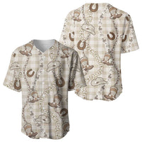 Hawaii Palaka Cowboy Baseball Jersey Shell Maile Lei With Western Patterns - Polynesian Pride