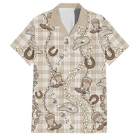 Hawaii Palaka Cowboy Hawaiian Shirt Shell Maile Lei With Western Patterns - Polynesian Pride