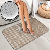 Beige Hawaii Palaka Cowboy Turtle Bathroom Set Hawaiian Paniolo Puakenikeni Maile Lei DT05 - Polynesian Pride