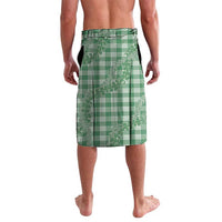 Green Hawaii Palaka Cowboy Turtle Lavalava Hawaiian Paniolo Puakenikeni Maile Lei - Polynesian Pride