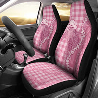 Pink Hawaii Palaka Cowboy Turtle Car Seat Cover Hawaiian Paniolo Puakenikeni Maile Lei DT05 - Polynesian Pride