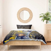 Tokelau Bedding Set National Badge Waves Style