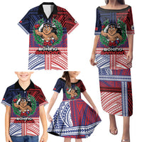 Personalised Samoa Boxing Family Matching Puletasi and Hawaiian Shirt Samoan Boxer Funny Style - Polynesian Pride