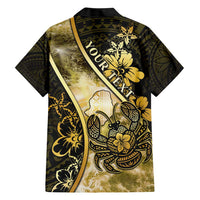 Personalised Niue Family Matching Short Sleeve Bodycon Dress and Hawaiian Shirt Niuean Crab Waves Style DT05 - Polynesian Pride