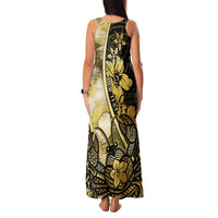 Personalised Niue Family Matching Tank Maxi Dress and Hawaiian Shirt Niuean Crab Waves Style DT05 - Polynesian Pride