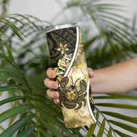 Personalised Niue Skinny Tumbler Niuean Crab Waves Style DT05 - Polynesian Pride