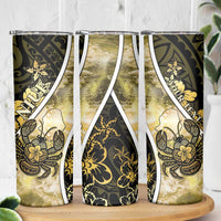 Personalised Niue Skinny Tumbler Niuean Crab Waves Style DT05 - Polynesian Pride