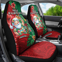 Hawaii Christmas Car Seat Cover Mele Kalikimaka Funny Hawaiian Santa DT05 - Polynesian Pride
