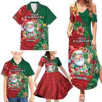 Hawaii Christmas Family Matching Summer Maxi Dress and Hawaiian Shirt Mele Kalikimaka Funny Hawaiian Santa DT05 - Polynesian Pride