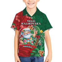 Hawaii Christmas Hawaiian Shirt Mele Kalikimaka Funny Hawaiian Santa - Polynesian Pride