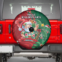 Hawaii Christmas Spare Tire Cover Mele Kalikimaka Funny Hawaiian Santa DT05 - Polynesian Pride