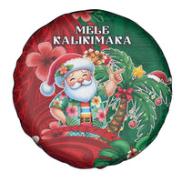 Hawaii Christmas Spare Tire Cover Mele Kalikimaka Funny Hawaiian Santa DT05 - Polynesian Pride