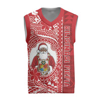 Tonga Christmas Knitted V-Neck Vest Kilisimasi Fiefia - Polynesian Pride