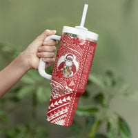 Tonga Christmas Tumbler With Handle Kilisimasi Fiefia - Polynesian Pride