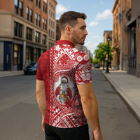 Tonga Christmas Zipper Polo Shirt Kilisimasi Fiefia - Polynesian Pride