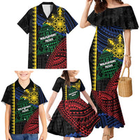 Personalised Philippines Christmas Family Matching Mermaid Dress and Hawaiian Shirt Xmas Tree Filipino Tribal Patterns DT05 - Polynesian Pride
