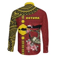 Rotuma Christmas Family Matching Tank Maxi Dress and Hawaiian Shirt Rotuma Myzomela Birds With Hibiscus Flowers DT05 - Polynesian Pride