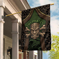 Hawaii Tiki Pirates Garden Flag Kakau Pattern Polynesian Style