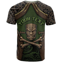 Personalised Hawaii Tiki Pirates T Shirt Kakau Pattern Polynesian Style