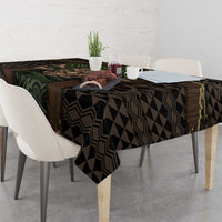 Hawaii Tiki Pirates Tablecloth Kakau Pattern Polynesian Style