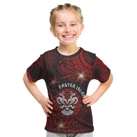 Personalised Easter Island Kid T Shirt Hibiscus Polynesian Tribal Pattern