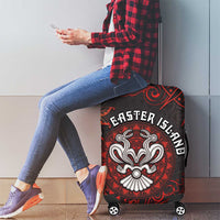 Easter Island Luggage Cover Hibiscus Polynesian Tribal Pattern