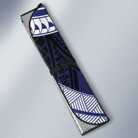 Samoa Christmas Auto Sun Shade Samoan Siva Dance With Santa - Polynesian Pride