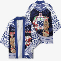 Samoa Christmas Kimono Samoan Siva Dance With Santa - Polynesian Pride