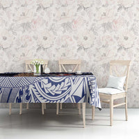 Samoa Christmas Tablecloth Samoan Siva Dance With Santa - Polynesian Pride