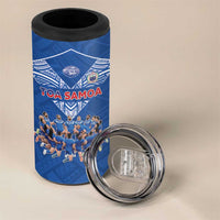 Toa Samoa 4 in 1 Can Cooler Tumbler Samoan Warrior Spirit Rugby - Polynesian Pride