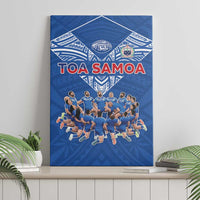 Toa Samoa Canvas Wall Art Samoan Warrior Spirit Rugby - Polynesian Pride