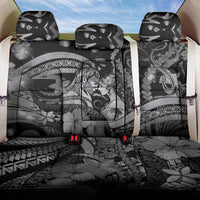 Maori Romantic Valentine Back Car Seat Cover The Hongi Kiss Black Galaxy