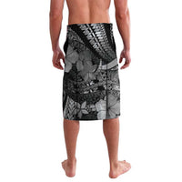 Personalised Maori Romantic Valentine Lavalava The Hongi Kiss Black Galaxy