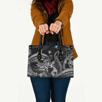 Maori Romantic Valentine Leather Bag The Hongi Kiss Black Galaxy