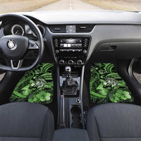 Personalised Maori Romantic Valentine Car Mats The Hongi Kiss Green Galaxy