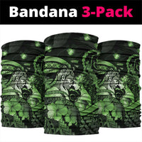 Maori Romantic Valentine Neck Gaiter The Hongi Kiss Green Galaxy