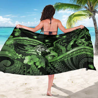 Maori Romantic Valentine Sarong The Hongi Kiss Green Galaxy
