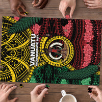 Vanuatu Independence Day Puzzle Boar Tusk Warrior Tribal Floral Patterns