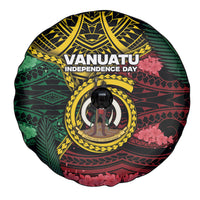 Vanuatu Independence Day Spare Tire Cover Boar Tusk Warrior Tribal Floral Patterns