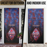 Guam Door Cover Chamorro Seal Tribal Scratch Design - Polynesian Pride