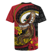 Personalised Papua New Guinea Language Week Rugby Jersey Bird Of Paradise Tribal Floral Pattern DT05 - Polynesian Pride