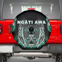 Aotearoa Ngati Awa Spare Tire Cover Maori Tribal Green Marble Paua Shell Pattern DT05 - Polynesian Pride
