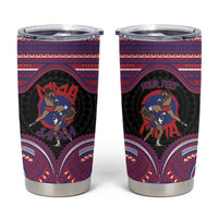Personalised Samoa Mixed Martial Arts Tumbler Cup Flying Knee Of Samoan - Polynesian Pride