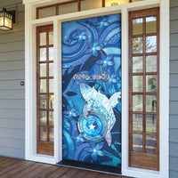 Northern Mariana Islands Door Cover Galaxy Polynesian Shark Tattoo DT05 - Polynesian Pride